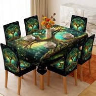 1/4/5/6/7/20pcs, Dining Chair Covers, Fantasy Tree Of Life Atmosphere Dining Chair Covers, Vintage M