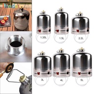 [Predolo] Stainless Steel Gas Bottle, Inflatable Gas Canister, Portable Gas Bottle
