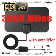 FKILA Car Antenna 1080p Receiver 3000 Miles Range 4K 8k HDTV  Amplifier Booster
