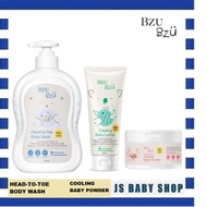 BZU BZU Head to Toe Baby Wash | Kids Shampoo | Kids Body Wash | Cooling Baby Powder with Puff Coolin