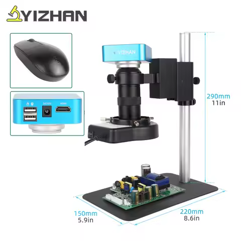 YIZHAN Sony-IMX335 HDMI USB Digital Video Monocular Microscope Camera Mouse Operation With Software 