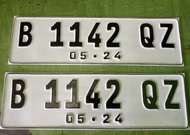 Plat nomor mobil font baru standard samsat berlogo MURAH