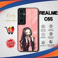 Latest Realme C65 Case Realme C65 Casing Kawai AnimeGirl Softcase Hardcase Glossy Realme Glossy Casi