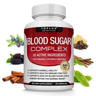 Blood Sugar Complex 20 Vitamins & Minerals Support Overall Health B4JG