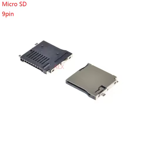 10pcs 9pin Micro SD card slot connectors, size 14*15mm TF card deck, fit for phone, tablet, Vehicle 