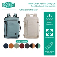 Bagsmart Blast Quick Access Carry On Travel Backpack Extended 38L