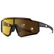 Cyxus Polarized Photochromic Sunglasses Monoblock Design Sports Unisex Lightweight Durable Comfortab