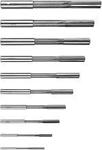 10 PCS Reamer Set 1/8-15/32 Inch, HSS H8 Chucking Reamer Set for Lathe Machine, Straight Chucking Ma
