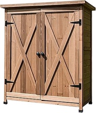 Storage Shed, Outdoor Garden Storage Shed, Garden Cabinet Multifunctional Organizer, Lawn Care Equip