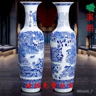 Jingdezhen Ceramic Vase Chinese Floor Vase Decoration Qingming River Painting Decals and Hand-Painted Home Crafts