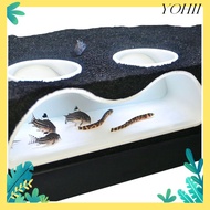 YOHII Aquarium Decoration Tunnel Caves, Curve Under Gravel Tunnel Aquarium Underground Tunnel Cave, 