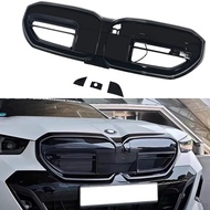 2024 To Up For BMW 5 Series I5 G60 M60 M5 Style Kidney Grille Led Light Racing Grill Luminous Grille