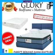 [PRE-ORDER]MRP899 GLORY [Bedframe with Mattress] Katil dan Tilam  Queen  Single