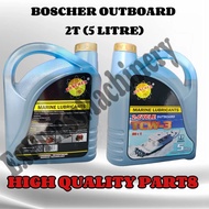 BOSCHER 2-CYCLE OUTBOARD 5 LITER / MINYAK 2T TCW-3 5 LITER