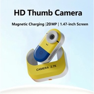 2.7K Mini Action Camera 1.47inch Display HD Small Tiny Stabilization Sport Cam For Vlog Mini Pet Any