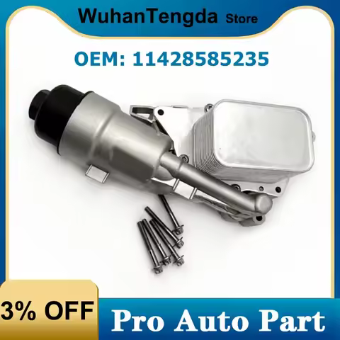 for BMW 2 Series F45 F46 X1 F48 X2 F39 MINI F56 F55 F54 Engine Aluminum Oil Cooler Filter Assembly 1
