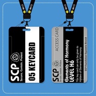 SCP Card Gift Foundation Peripheral Black Card SCP Card Sticker Foundation Peripheral Black Card Pre