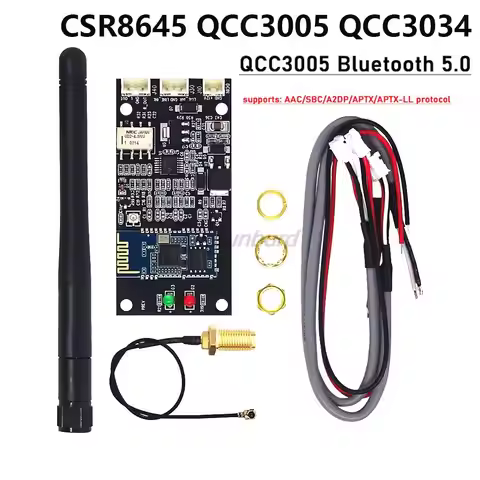 APTX-HD Bluetooth Audio Receiver Board CSR8645 CSR8640 QCC3034 QCC3005 Amplifers Bluetooth Module Lo