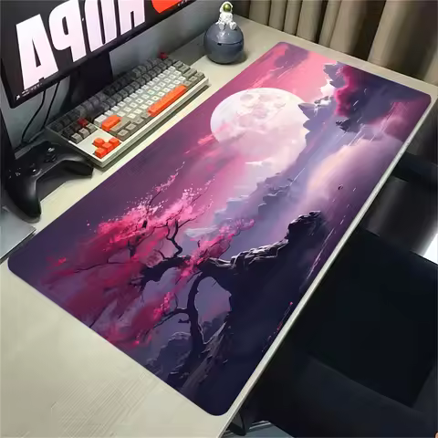 Pink Sakura Anime Mousepad Landscape Gaming Mouse Pad Xxl Mouse Mat Big Carpets Pc Computer Accessor