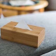 1pc Decorative Rustic Bamboo Tissue Box 7.5 X 24 X 12 Cm Removable Bottom Natural Wood Rectangular H