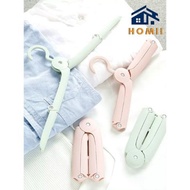 HOMII Foldable Travel Hanger Portable Anti-Slip Clothes Hanger Portable Folding Clothes Hanger Trave