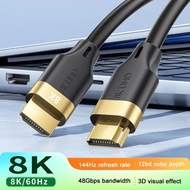 High Quality 8K UHD HDMI V2.1 8K 60Hz 48Gbps hdmi Cable 4K 120Hz Cable for Home Theater Monitor Comp