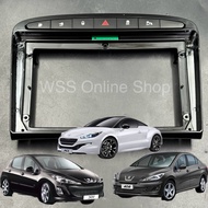 Android Player Casing [Peugeot 308 / 408 / RCZ] (07-15) (Piano Black) Suitable for 9” Screen
