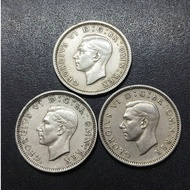 UK King George VI 6 Pence 1950 -1951 ( 3 Coins )