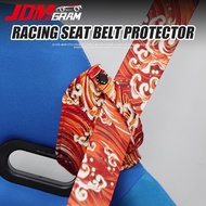 JDMGRAM JDM Racing Seat Bucket Safety Belt Protector For RECARO/BRIDE  1pc Seat Decoration Belts Guide Bracket Automatic Interior Accessories