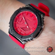 นาฬิกาข้อมือ G-Shock Ga-2100-4 Custom  กรอบสแตนเลสดำ