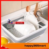 iGOZO Collapsible Dish Drainer Home Kitchen Pinggan Mangkuk Rumah Dapur Kering Singki Sink