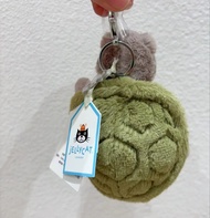cod Original Jellycat Mr. Timmy Turtle Pendant Keychain Cute Girl Bag Doll Plush Toy Key Ring Cute T