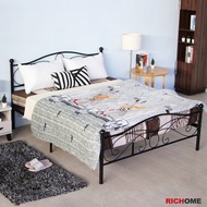 [特價]【RICHOME】法蘭工業風5尺雙人床/鐵床/床架 (經典設計)