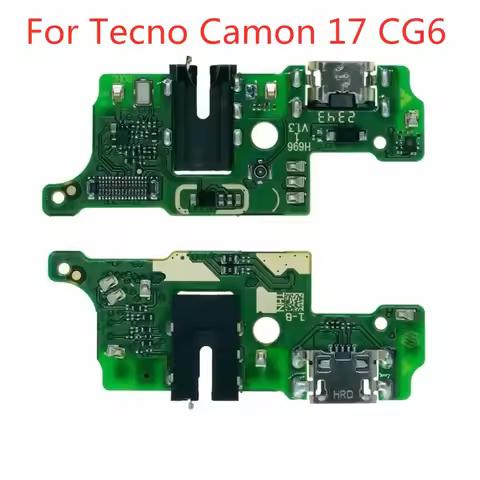 1pcs USB Charging Dock Port Socket Jack Plug Connector Charge Board For Tecno Camon 17 CG6 CG6j / Sp