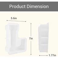 Gartful 7 Inch Large Letter Molds for Resin, 3D L Capital Alphabet Epoxy Resin Mold, A to Z Thick Re