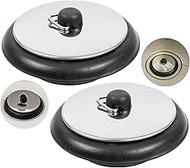 Universal Plugs, Pack of 2, Diameter 42 to 39 mm Top on Bottom, Rubber Drain Plug for 1 1/2 Inch Val