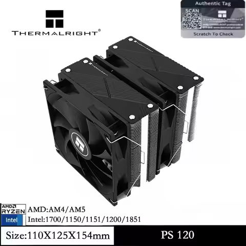 Thermalright Phantom Spirit 120 CPU Cooler Dual 120mm TL-C12B V2 PWM Fan Air Cooler for AMD AM4 AM5/