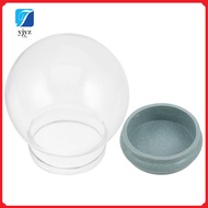 Snow Globe Kit For Home Decor 3.14 Inch Clear Glass Water Globes Crafts Snow Globe Making Kit For Ki