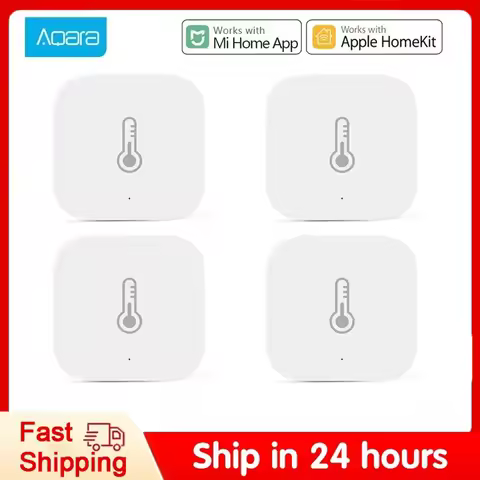 1/2/4 Pcs Aqara Zigbee Wireless Temperature Humidity Sensor Hygrometer Smart Home Work With Xiaomi H