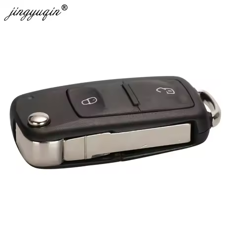 jingyuqin 2BTN Flip Remote 7E0 837 202 AD Car key 434MHz ID48 for VOLKSWAGEN VW Amarok Transporter M