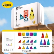 Dimoarch 48 PCS Magnetic Building Tiles Kids Toys STEM Magnetic Blocks Sensory Toys Kids Games Magne