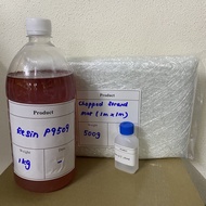 Set Resin Pembaikan Fiberglass 1kg – Kit Pembaikan Fiberglass Lengkap Fiberglass Repair Kit - 1kg re
