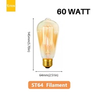 ST64 LED Filament Lamp Bulb 60W 60W watt Bulb edison incandescent cafe OVAL