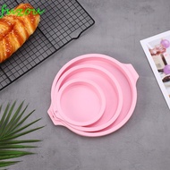 FUZOU Round Silicone Layer Cake Mould, High Temperature Resistant 4/6/8 Inch Chiffon Cake Mold, No Deformation Demoulding Easily DIY Desserts Baking Mold Pudding