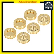 Audio-Technica AT6901BR Spike Isolator, Set of 6, Brass Material, Gold-Plated, Spike Base Sold Separ