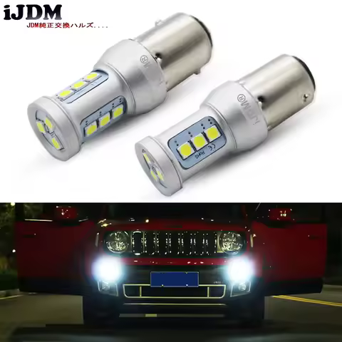 iJDM 6000K Xenon White CAN-bus LED Daytime Running Light DRL Bulbs For 2015-up Jeep Renegade 12v 115