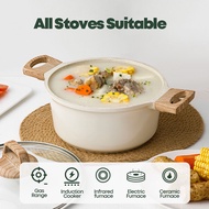 Non-Stick Ecowin Casserole Soup Pot With Lid PFOA Free Antibacterial&Smokeless Cookware Tool