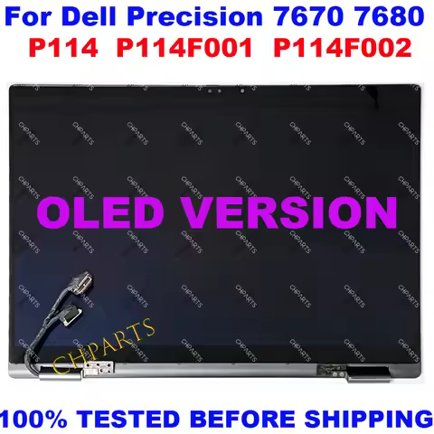 16" OLED For Dell Precision 7670 7680 P114F P114F001 P114F002 LCD Screen Touch Display Replacement C
