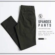 GOODWIN - 9712 SPANDEX PANTS กางเกงขายาว ผู้ชาย ผ้ายืด สีพื้น Slim fit