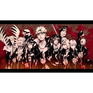 Naruto Patch Heat Transfer Sticker For T Shirt Clothing Backpack Kakashi Gaara Decoration DIY
